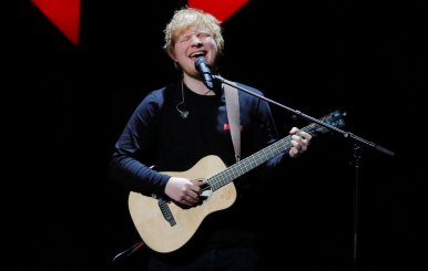 FILE PHOTO: Ed Sheeran performs during the 2017 Jingle Ball at Madison Square Garden in New York