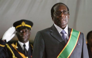 FILE PHOTO -  File photo of Zimbabwe's President Robert Mugabe attending his inauguration in Harare