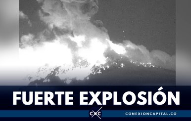 En video: así fue la explosión del volcán Popocatépetl en México
