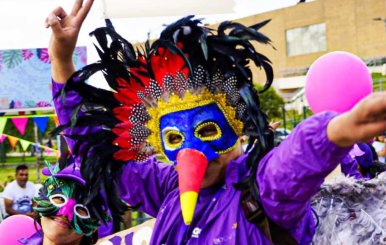Imagen del Carnaval de la Alegría en Bogotá 