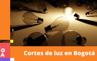 Cortes de luz en Bogotá para este 3 de enero