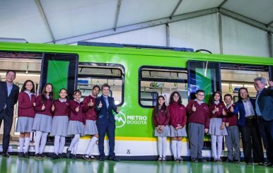 Imagen del Vagón Escuela del Metro de Bogotá