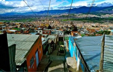 Barrios de Bogotá, con casas de lámina
