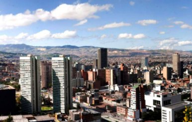 Vista panorámica de Bogotá desde los cerros
