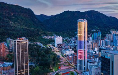 Vista panorámica de Bogotá desde los cerros