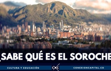Vista panorámica de Bogotá con los cerros de fondo