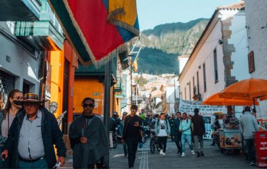 Foto de una de las calles del Centro de Bogotá