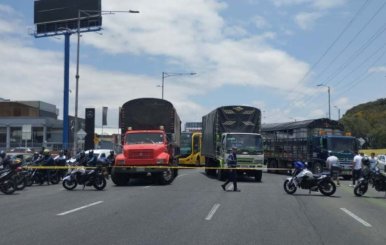Paro camionero en Bogotá