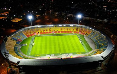 Imagen aérea del estadio El Campín