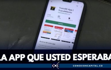 Imagen de la nueva aplicación de TransMilenio