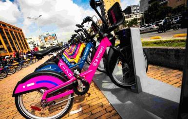 Bicicletas del Sistema de Bicis compartidas de Bogotá 