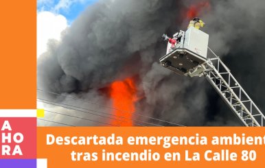 Descartada emergencia ambiental tras incendio en occidente de Bogotá