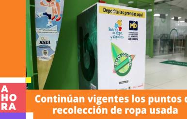 Puntos de recolección de ropa usada