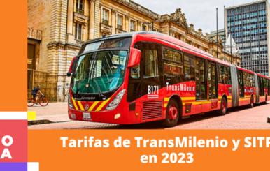 Bus de TransMilenio pasando por la calle 13