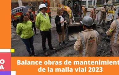 Así avanzan las obras del mantenimiento de la malla vial de Bogotá en el 2023