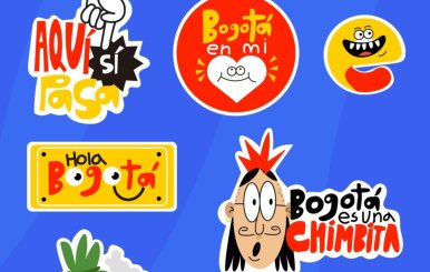 Stickers Bogotá gratis