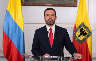 Alcalde de Bogotá Carlos F. Galán