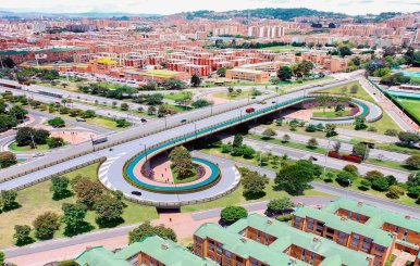 Imagen de los planos de la ampliación del puente vehicular de la Calle 153