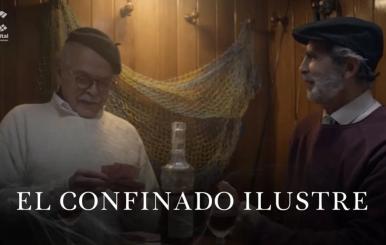 Dos hombres conversando 