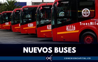 Empezaron a rodar los primeros 140 buses de TransMilenio a gas natural en Bogotá