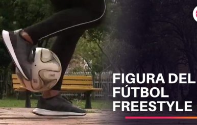 Paola Día, joven figura del fútbol freestyle en Bogotá