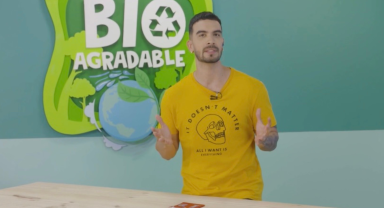 Agenda con material reciclado 