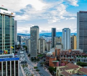 Vista panorámica de Bogotá desde los cerros