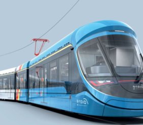 Un tren azul
