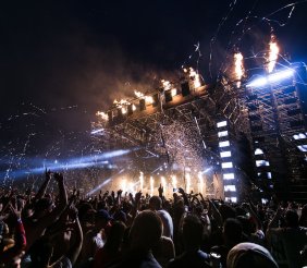 Show de luces en un concierto 